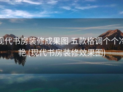 现代书房装修成果图 五款格调个个冷艳 (现代书房装修效果图)
