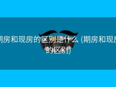 期房和现房的区别是什么 (期房和现房的区别)