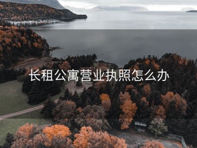 长租公寓营业执照怎么办