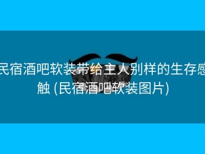 民宿酒吧软装带给主人别样的生存感触 (民宿酒吧软装图片)