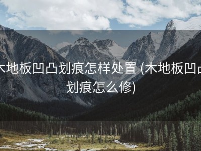 木地板凹凸划痕怎样处置 (木地板凹凸划痕怎么修)