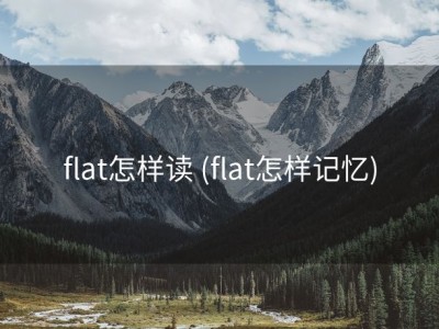 flat怎样读 (flat怎样记忆)
