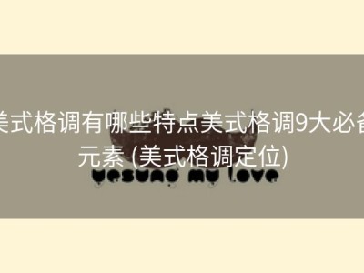 美式格调有哪些特点美式格调9大必备元素 (美式格调定位)