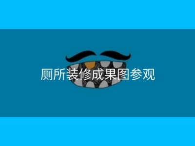 厕所装修成果图参观