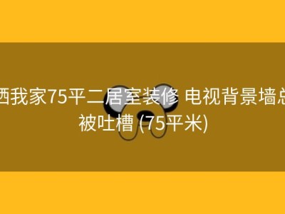 晒我家75平二居室装修 电视背景墙总被吐槽 (75平米)