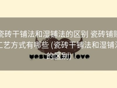 瓷砖干铺法和湿铺法的区别 瓷砖铺贴工艺方式有哪些 (瓷砖干铺法和湿铺法的区别)