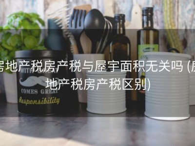 房地产税房产税与屋宇面积无关吗 (房地产税房产税区别)
