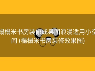 榻榻米书房装修成果图浪漫适用小空间 (榻榻米书房装修效果图)