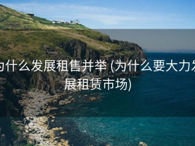 为什么发展租售并举 (为什么要大力发展租赁市场)