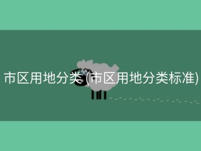 市区用地分类 (市区用地分类标准)