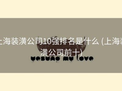 上海装潢公司10强排名是什么 (上海装潢公司前十)