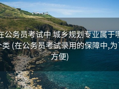 在公务员考试中 城乡规划专业属于哪个类 (在公务员考试录用的保障中,为了方便)