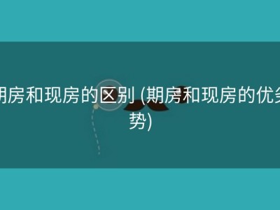 期房和现房的区别 (期房和现房的优劣势)