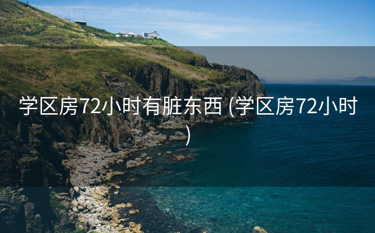学区房72小时有脏东西 (学区房72小时)