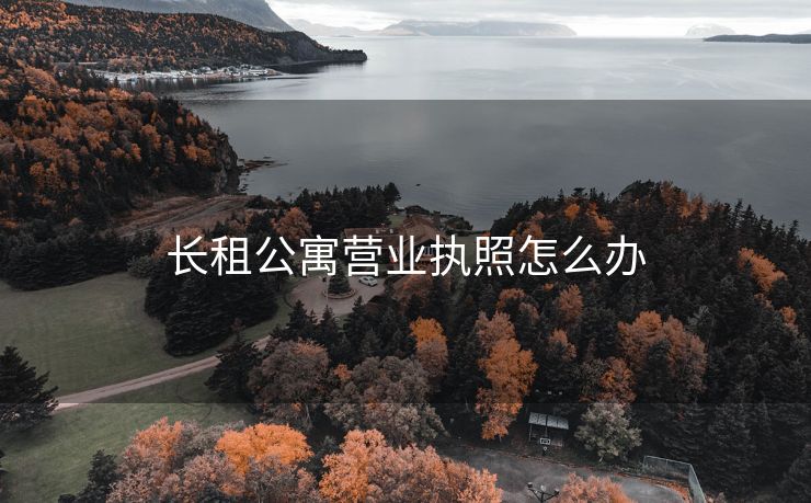 长租公寓营业执照怎么办