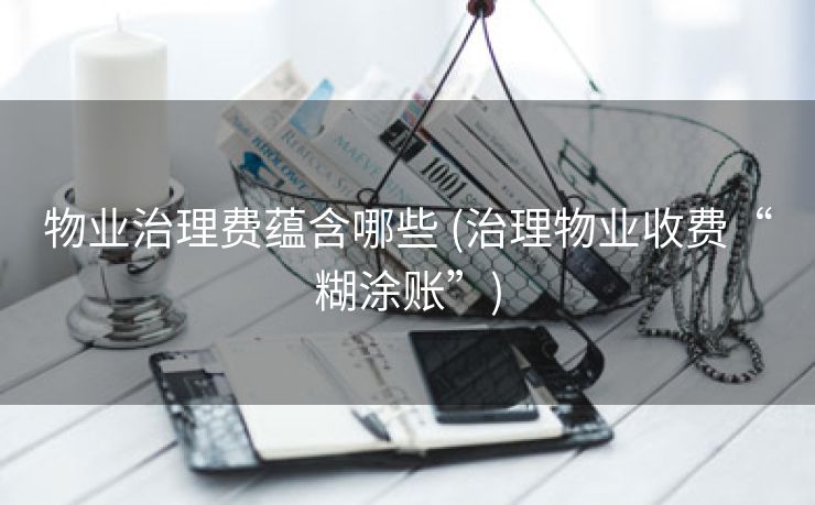 物业治理费蕴含哪些 (治理物业收费“糊涂账”)