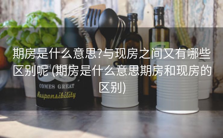 期房是什么意思?与现房之间又有哪些区别呢 (期房是什么意思期房和现房的区别)