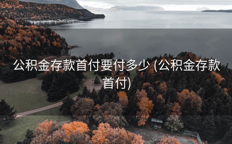 公积金存款首付要付多少 (公积金存款首付)