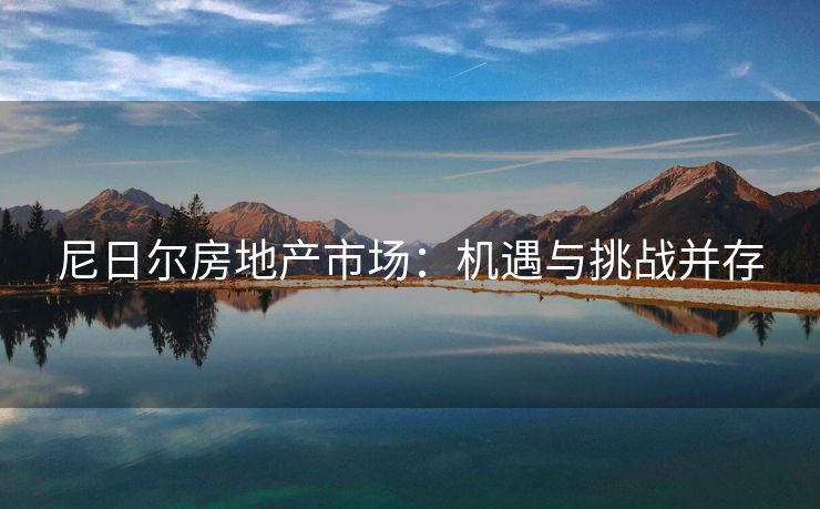 尼日尔房地产市场：机遇与挑战并存