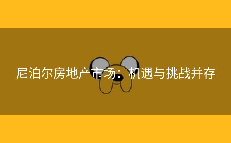 尼泊尔房地产市场：机遇与挑战并存