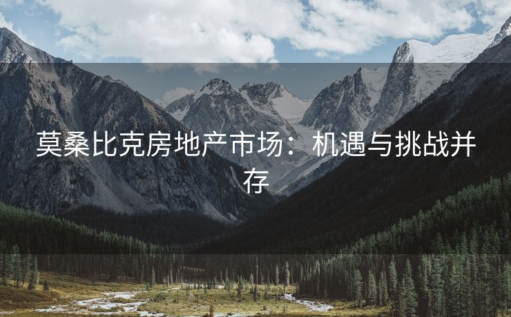 莫桑比克房地产市场：机遇与挑战并存