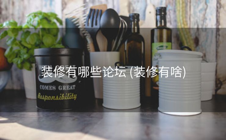 装修有哪些论坛 (装修有啥)