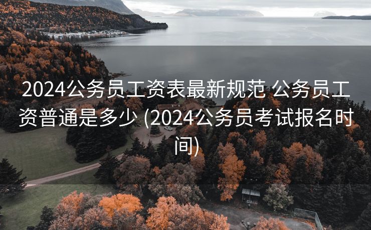 2024公务员工资表最新规范 公务员工资普通是多少 (2024公务员考试报名时间)