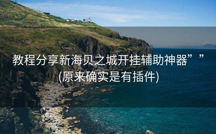 教程分享新海贝之城开挂辅助神器””(原来确实是有插件)