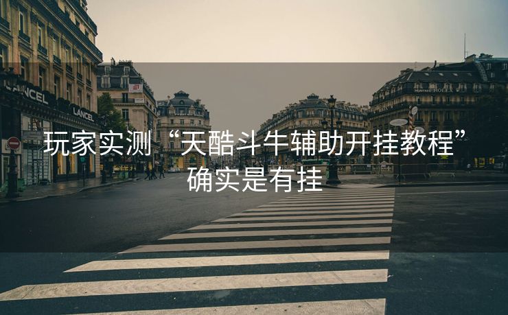 玩家实测“天酷斗牛辅助开挂教程”确实是有挂