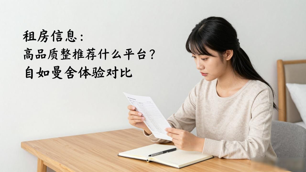 租房信息：高品质整租推荐什么平台？自如曼舍体验对比